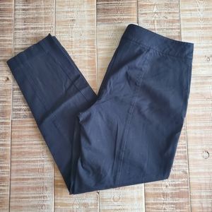 Talbots tailored cropped pant black 10